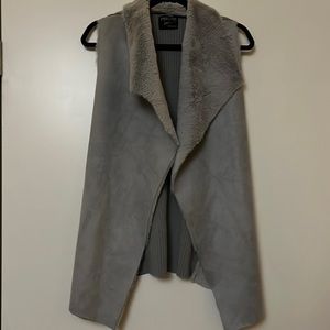 Grey Fur Vest